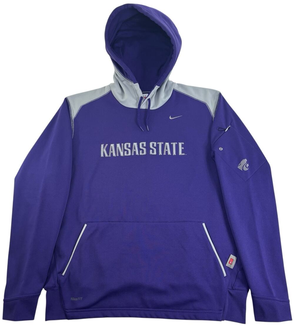 Vintage y2k Nike Kansas State Wildcats Hoodie Youth Large Purple Sweatshirt